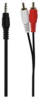 3.5mm Jack to Stereo RCA Cable - Black