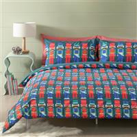 Habitat Christmas Nutcracker Printed Blue Bedding Set-Single