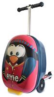 Flyte Perry The Penguin Folding Scooter Kids Suitcase - Red