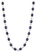 Jon Richard Silver Plated Blue Halo Necklace