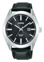 Lorus Men's Solar Black Strap Watch