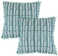 Streetwize Teal Fern Outdoor Cushions - Pack of 4