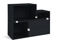 Habitat Rubrics Modular Small Bookcase - Black