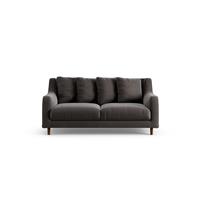 Habitat Swift Velvet 2 Seater Sofa - Grey - Dark Leg