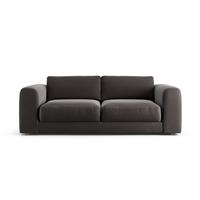Habitat Ayr Large Velvet 3 Seater Sofa - Grey