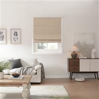 Little Black Book Plain Blackout Roman Blind - Natural