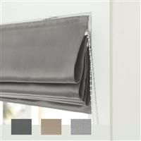 Little Black Book Blackout Dove Grey Roman Blind - 90cm