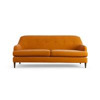 Habitat Frome Fabric 3 Seater Sofa - Orange - Dark Leg