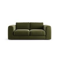 Habitat Ayr Velvet 3 Seater Sofa - Moss Green