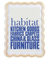 Habitat 60 Wavy Wooden Picture Frame - Natural - A2