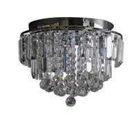 Argos Home Opulence Crystal Glass Flush Ceiling Light