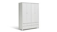 Argos Home New Scandinavia 4 Door 6 Drawer Wardrobe - White