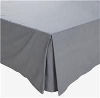 Habitat Easycare Plain Grey Valance - Kingsize