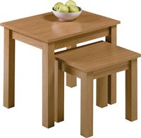 Argos Home Apley Nest of 2 Tables - Oak Effect