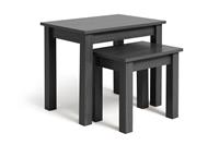 Argos Home Nest of 2 Tables - Black