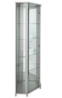 Argos Home 1 Glass Dr Corner Display Cabinet - Silver Effect