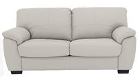 Argos Home Milano Leather 2 Seater Sofa Bed - Light Grey