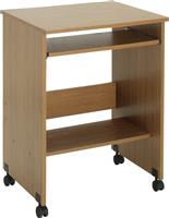 Argos Home Functional PC Office Trolley - Oak Effect