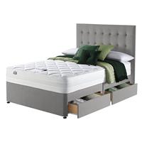 Silentnight Knightly Superking 4 Drawer Divan Bed - Grey