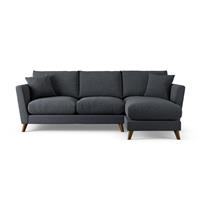 Habitat Lomond Right Hand Corner Sofa - Charcoal - Dark Leg