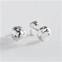 Revere Sterling Silver Diamond-cut Stud Earrings