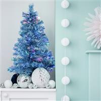 Argos Home 3ft Fibre Optic Small Christmas Tree - Blue