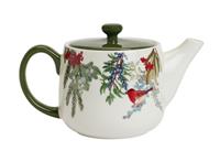 Argos Home Robin Stoneware Tea Pot - Multicoloured