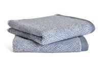 Habitat Marl 2 Pack Face Cloth - Rustic Blue