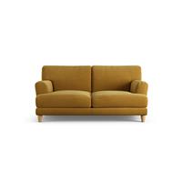 Habitat Askem Fabric 2 Seater Sofa - Gold - Ash Leg