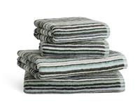 Habitat Bright Stripe 4 Piece Towel Bale - Blue