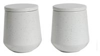 Habitat Addison 2 Piece Storage Canister - White