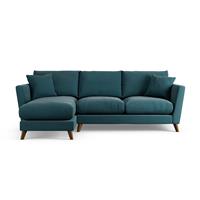 Habitat Lomond Left Hand Corner Sofa - Teal - Dark Leg