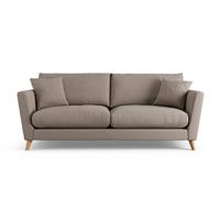 Habitat Lomond Fabric 4 Seater Sofa - Mocha - Ash Leg