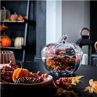 Argos Home Glass Pumpkin Bowl Halloween Decoration