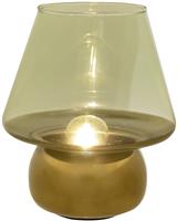 Hestia Glass LED Portable Table Lamp - Gold