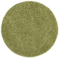 Buddy Washable Mat Plain Round Olive Cut Pile Rug - 100cm