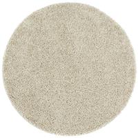 Buddy Washable Mat Plain Round Stone Cut Pile Rug - 100cm