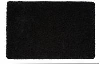 Buddy Plain Shaggy Mat Rug - 200x140cm - Black.