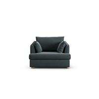 Habitat Holmfirth Fabric Cuddle Chair - Charcoal