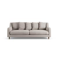 Habitat Swift Fabric 3 Seater Sofa - Stone - Dark Leg