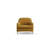 Habitat Frome Fabric Armchair - Gold - Ash Leg