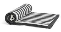 Habitat Grey Stripe Bath Sheet