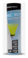 Decathlon Plastic Shuttlecocks psc 500 Medium x 6 Yellow
