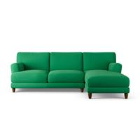 Habitat Askem Fabric Right Hand Corner Sofa - Emerald Green