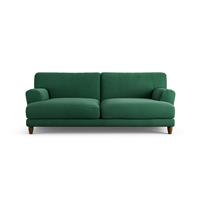 Habitat Askem Fabric 3 Seater Sofa - Green - Dark Leg