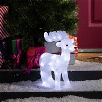 Argos Home Christmas Acrylic Reindeer Decoration