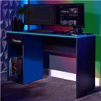 X Rocker Carbon Tek Gaming Desk - Grey And Blue