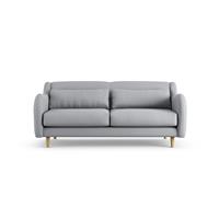 Habitat Turnmill Fabric 2 Seater Sofa - Grey - Ash Leg