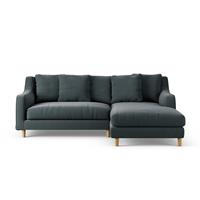 Habitat Swift Right Hand Corner Sofa - Charcoal - Ash Leg