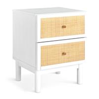 Habitat Simone 2 Drawer Bedside Table - White